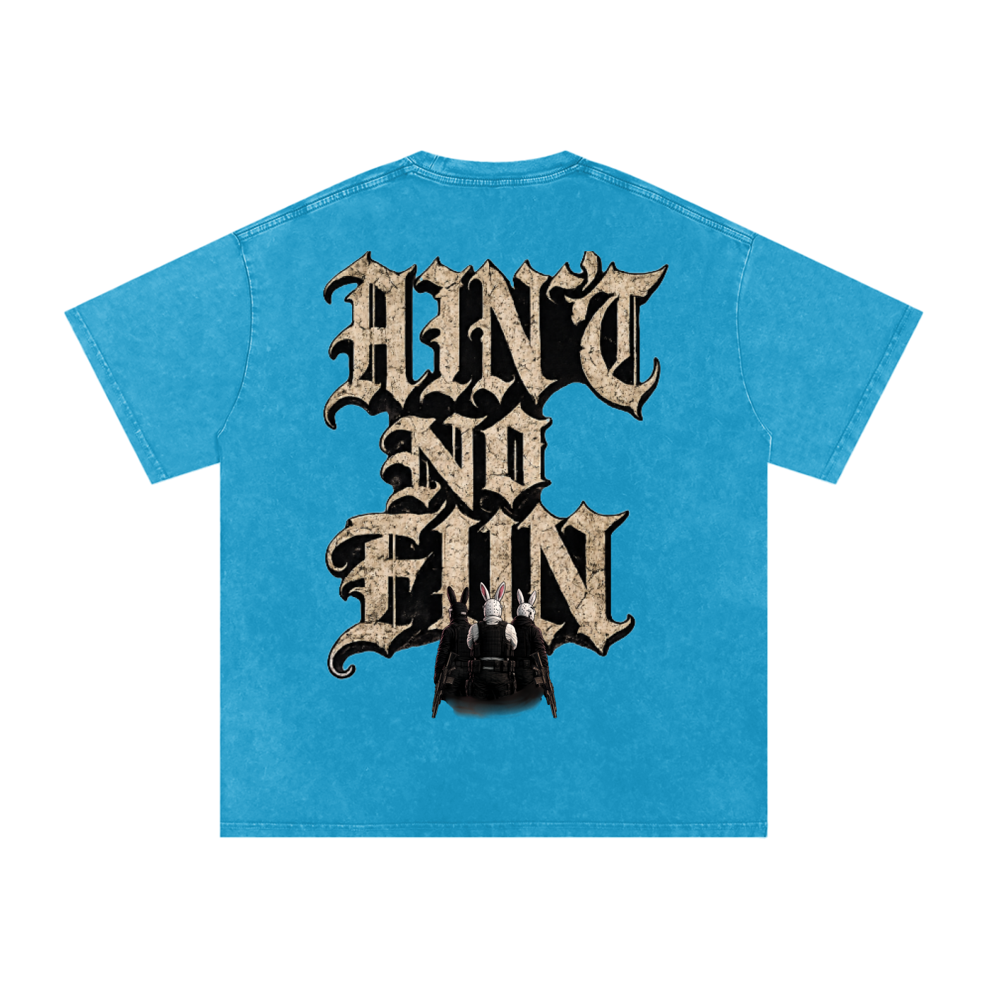 HEAT OPT 2 Snow Washed Oversized Cotton T-Shirt