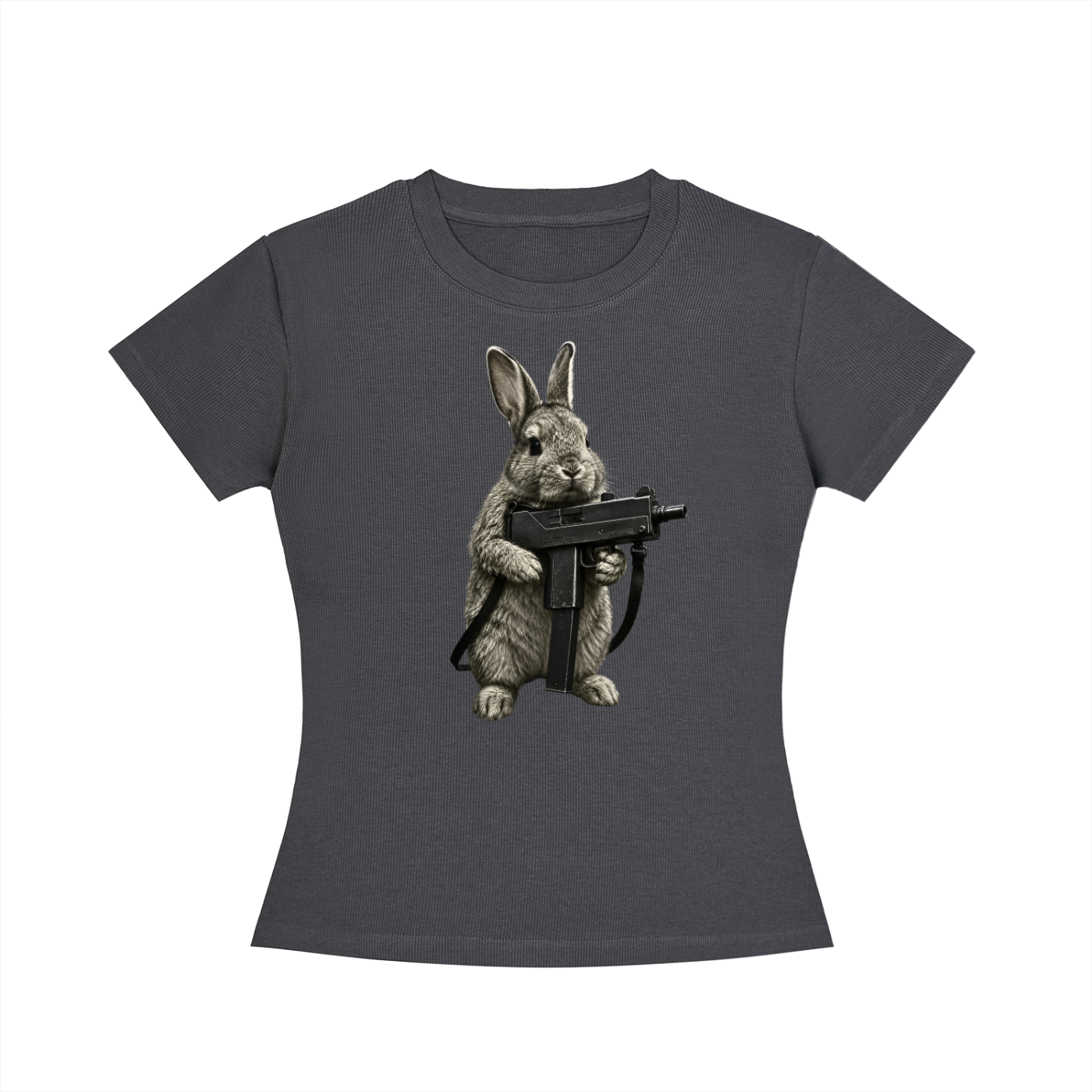 MACRABBIT Women's Slim Fit Crewneck T-Shirt