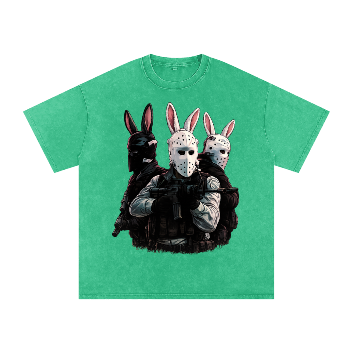 HEAT OPT 2 Snow Washed Oversized Cotton T-Shirt