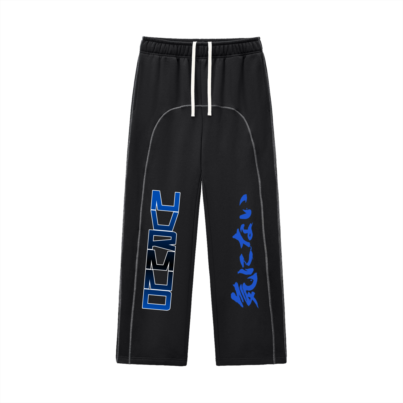 NVRMND Contrast-Stitched Fleece Sweatpants