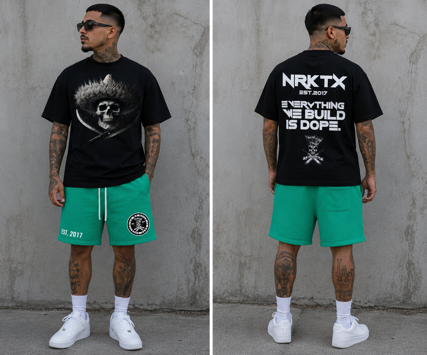 NARCOTECHS (*SIZE UP FOR BEST FIT *)Fade Raw Edge Cotton Shorts (*SIZE UP FOR BEST FIT*)