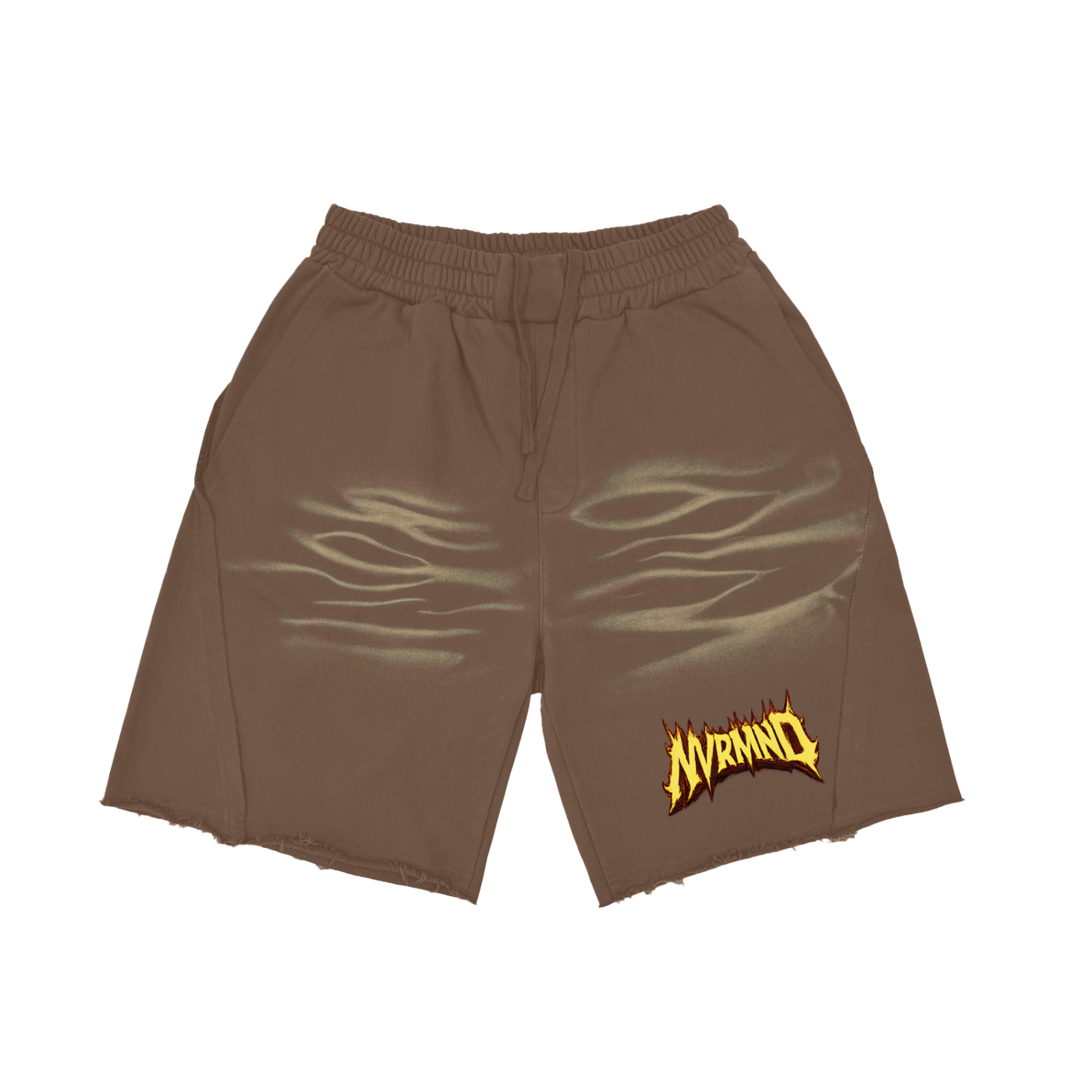 NVRMND Vintage Washed Tiger Stripes Short Pants