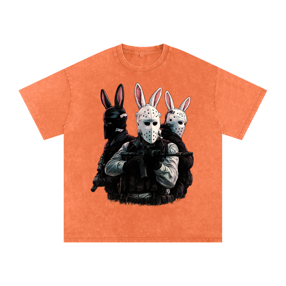 HEAT OPT 2 Snow Washed Oversized Cotton T-Shirt