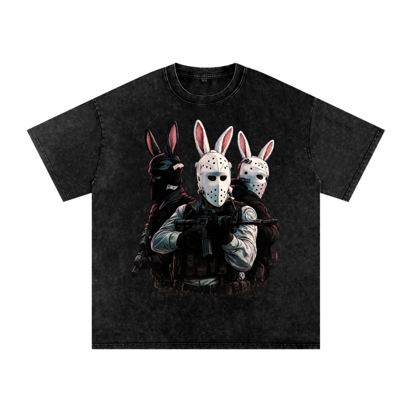 HEAT OPT 2 Snow Washed Oversized Cotton T-Shirt