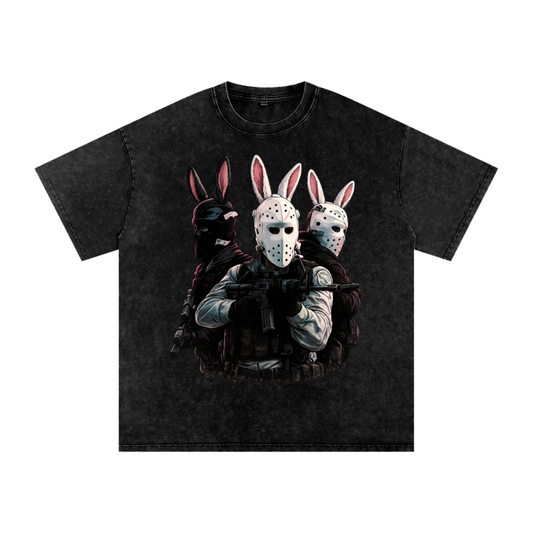 HEAT OPT 2 Snow Washed (*SIZE UP FOR OVERSIZED FIT*)Oversized Cotton T-Shirt