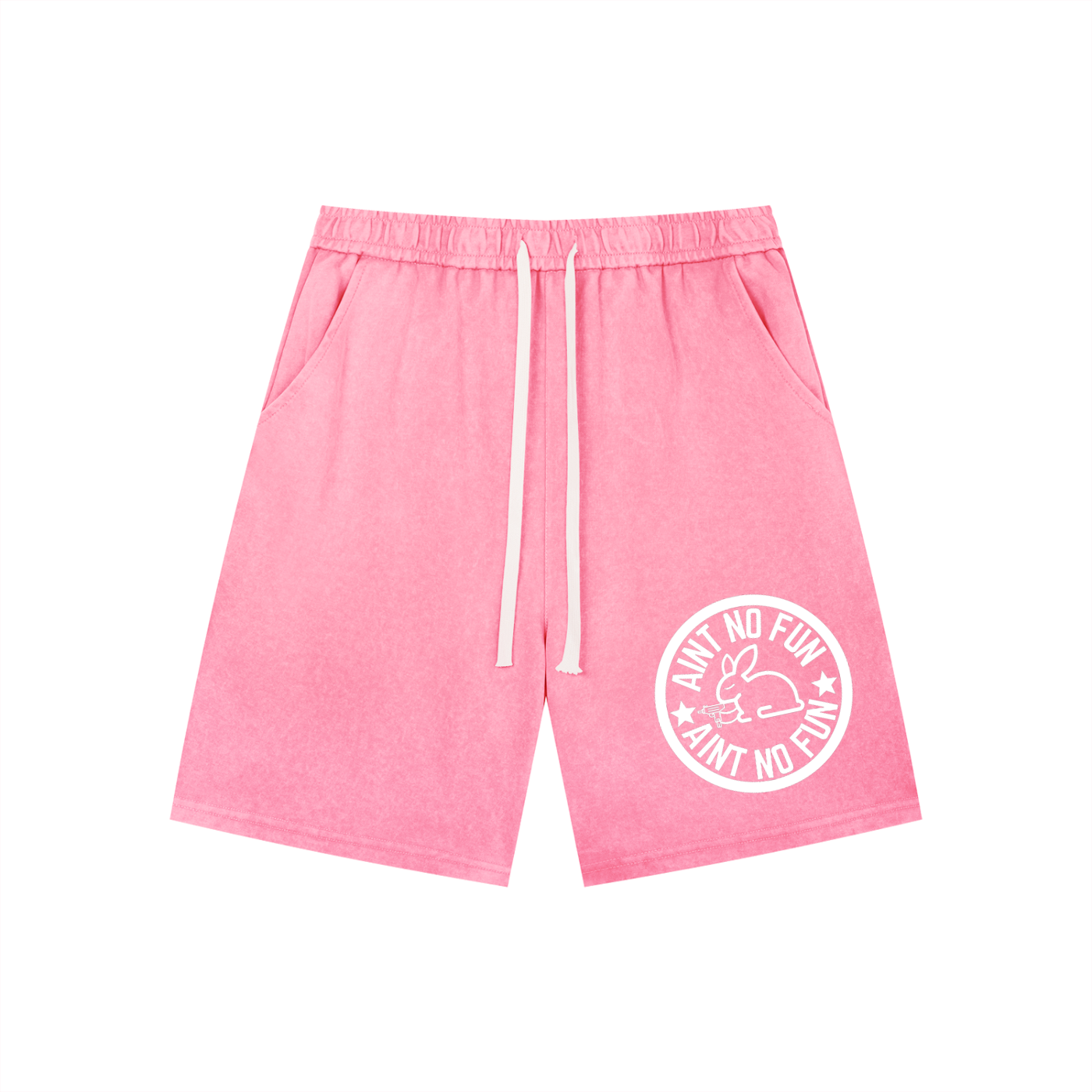 AIN'T NO FUN Men’s Vintage Wash Drawstring Shorts