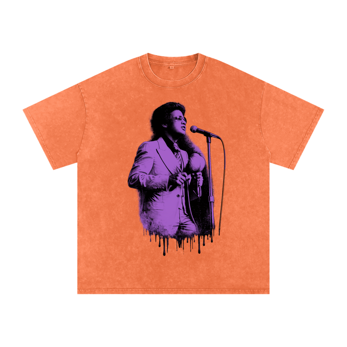 EL CANTANTÉ (*TRUE TO SIZE*) Snow Washed  Cotton T-Shirt