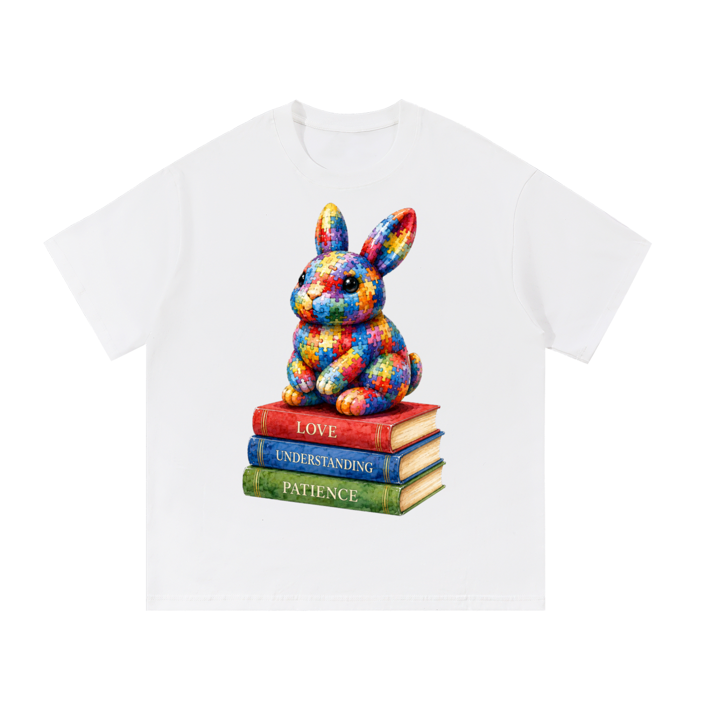 Autism Awareness Rabbit Essential Cotton T-Shirt