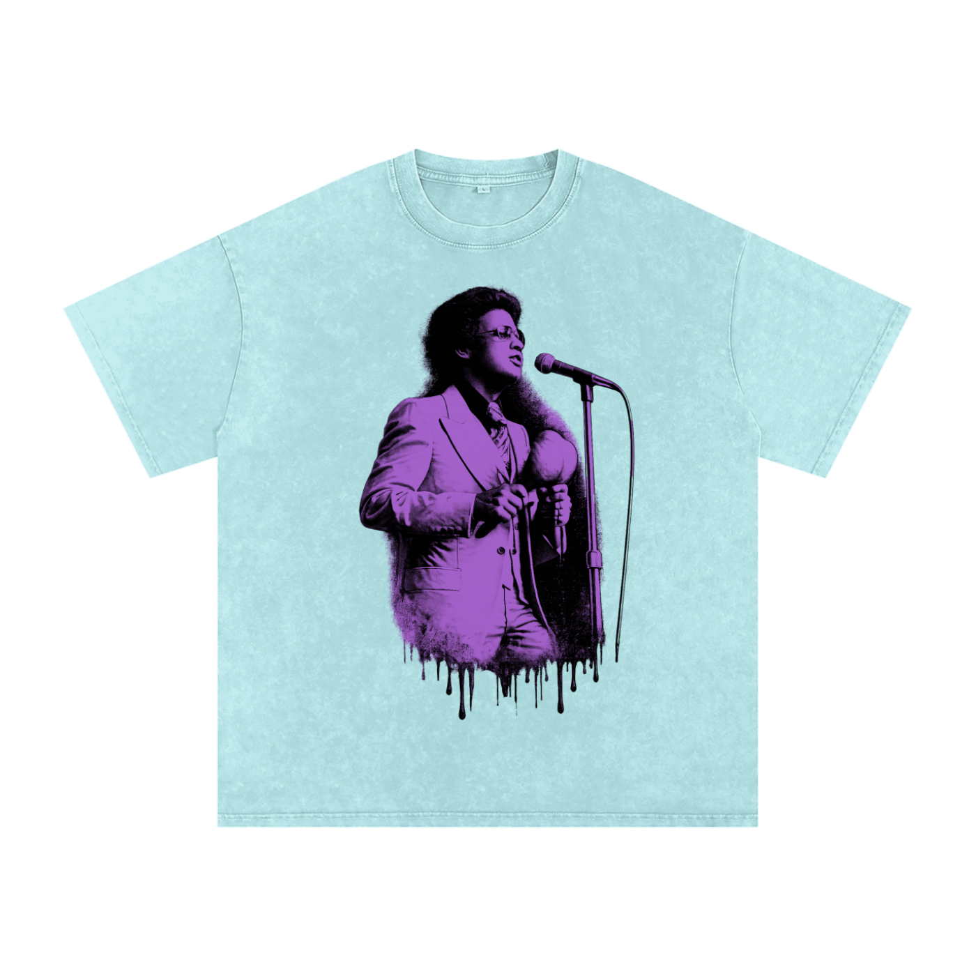 EL CANTANTÉ (*TRUE TO SIZE*) Snow Washed  Cotton T-Shirt