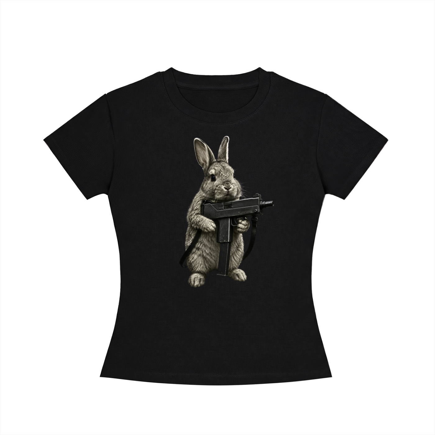 MACRABBIT Women's Slim Fit Crewneck T-Shirt