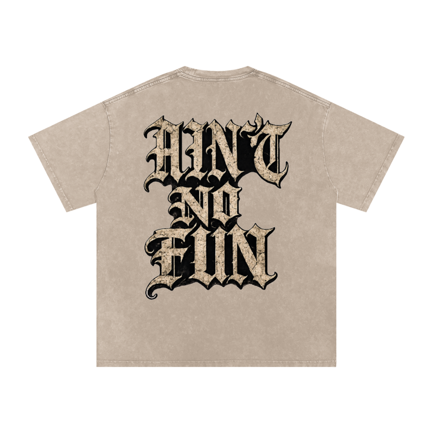 NEW RABBIT Snow Washed Oversized Cotton T-Shirt