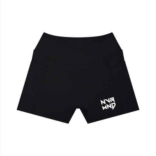 NVRMND Women’s High Rise Pocket Yoga Shorts
