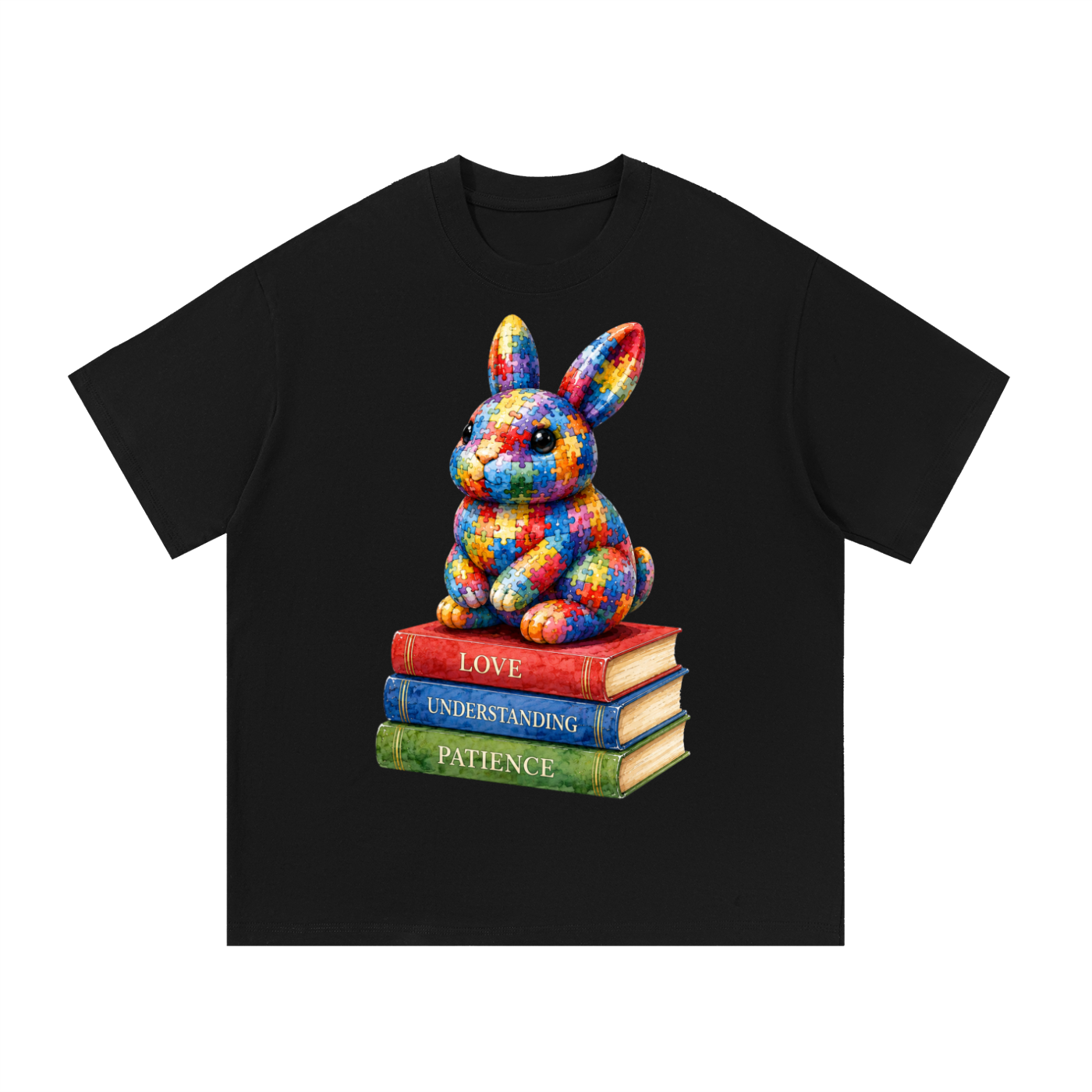 Autism Awareness Rabbit Essential Cotton T-Shirt