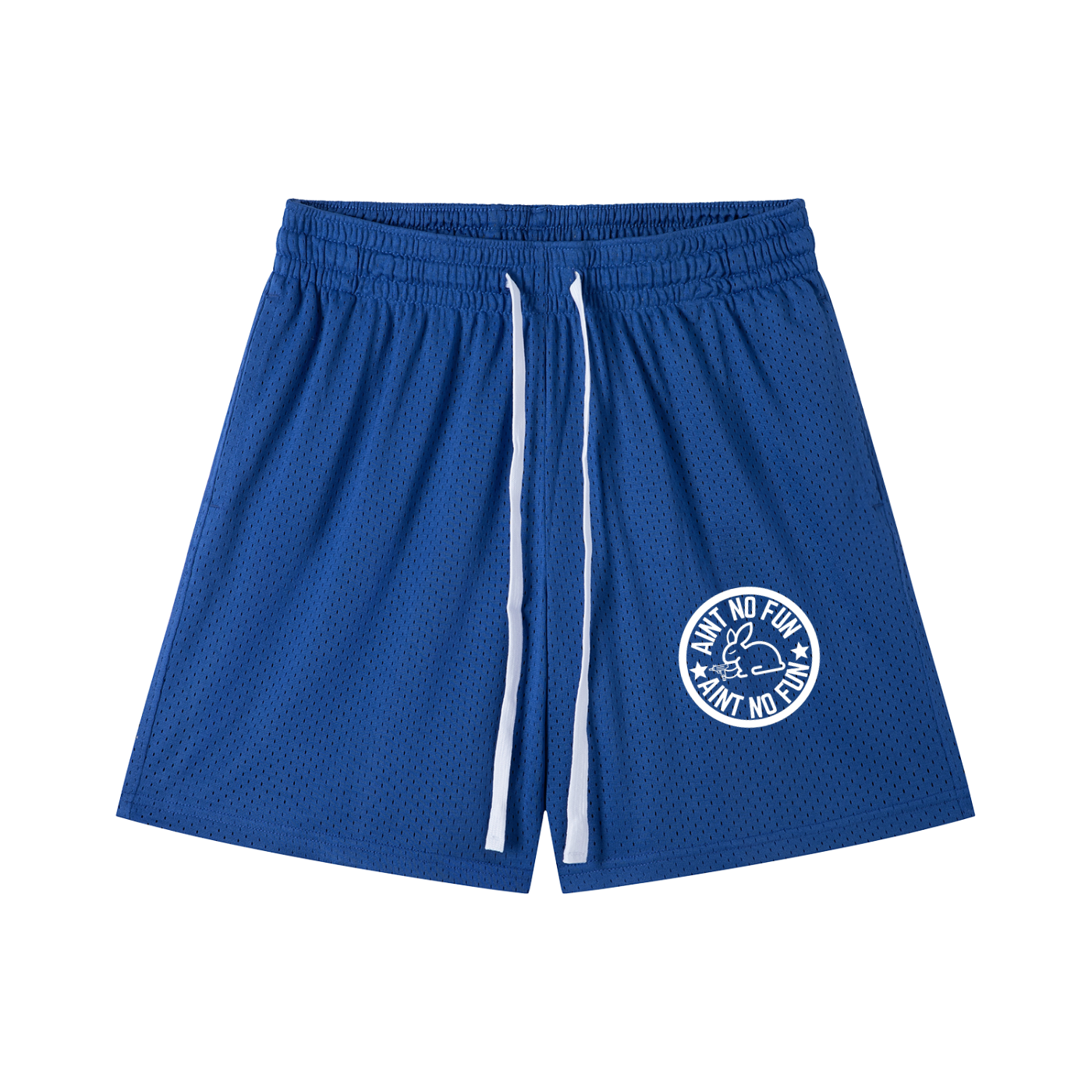 AIN'T NO FUN Mesh Drawstring Shorts