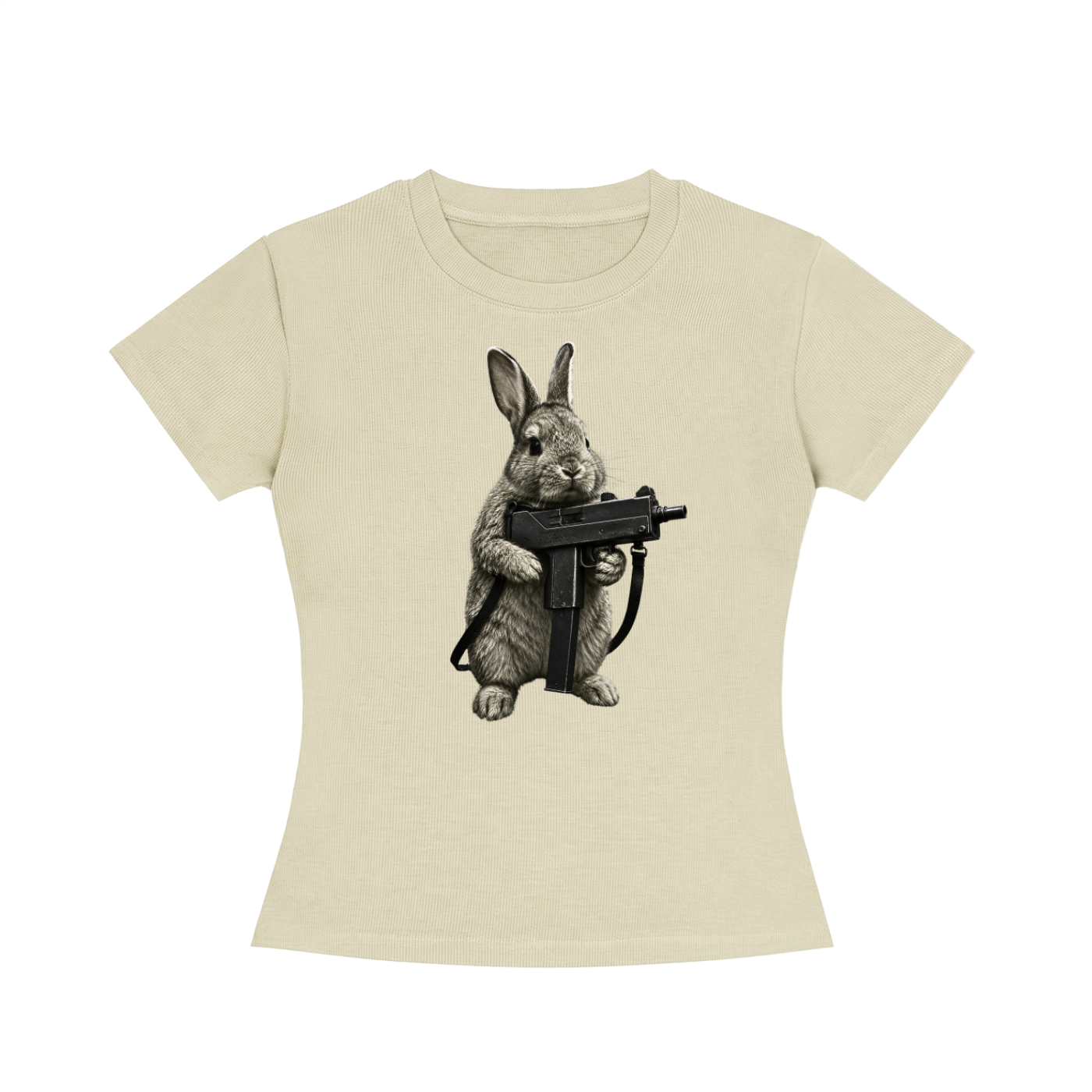 MACRABBIT Women's Slim Fit Crewneck T-Shirt