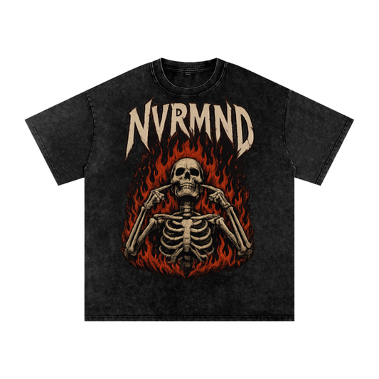 NVRMND Washed Oversized Cotton T-Shirt