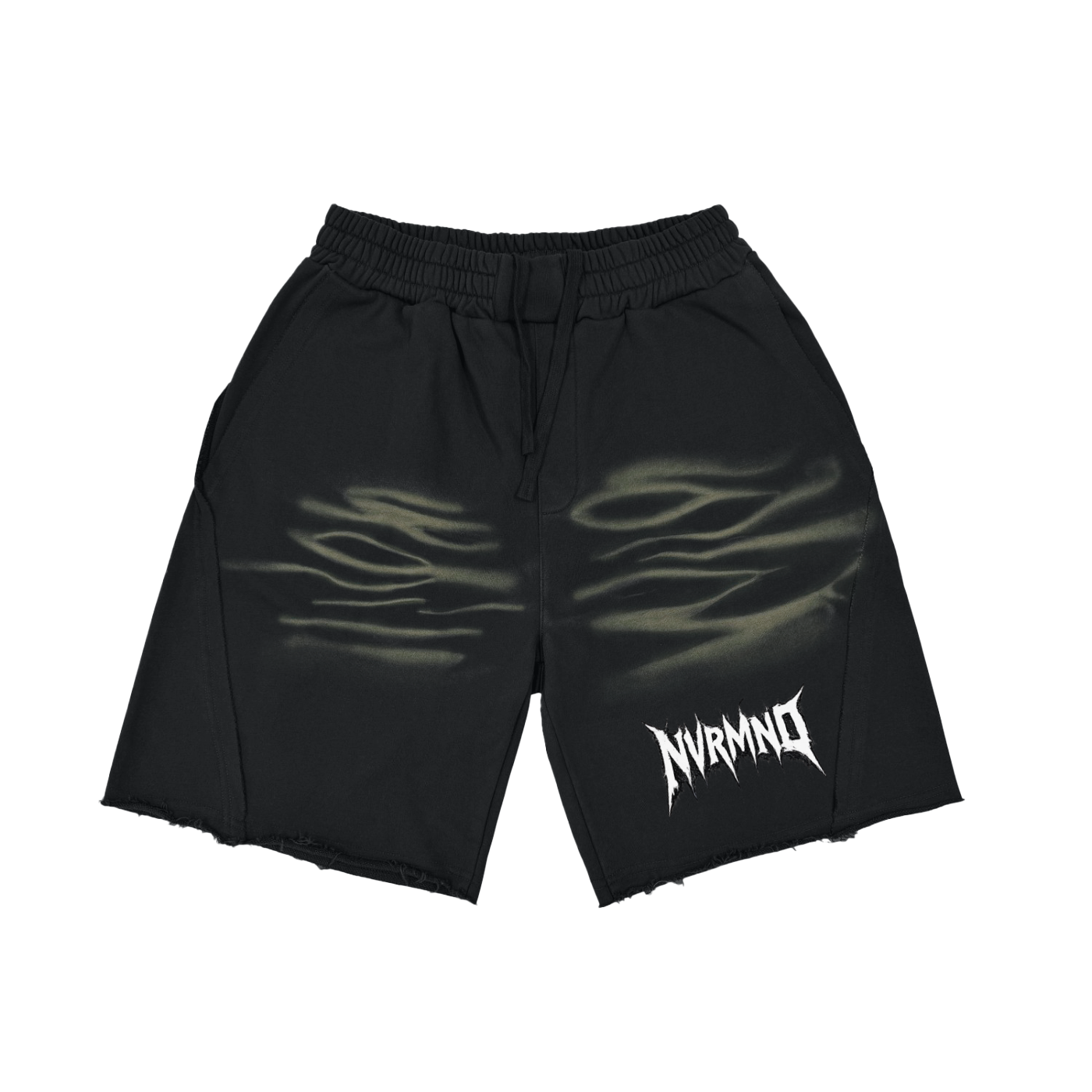 NVRMND Vintage Washed Tiger Stripes Short Pants