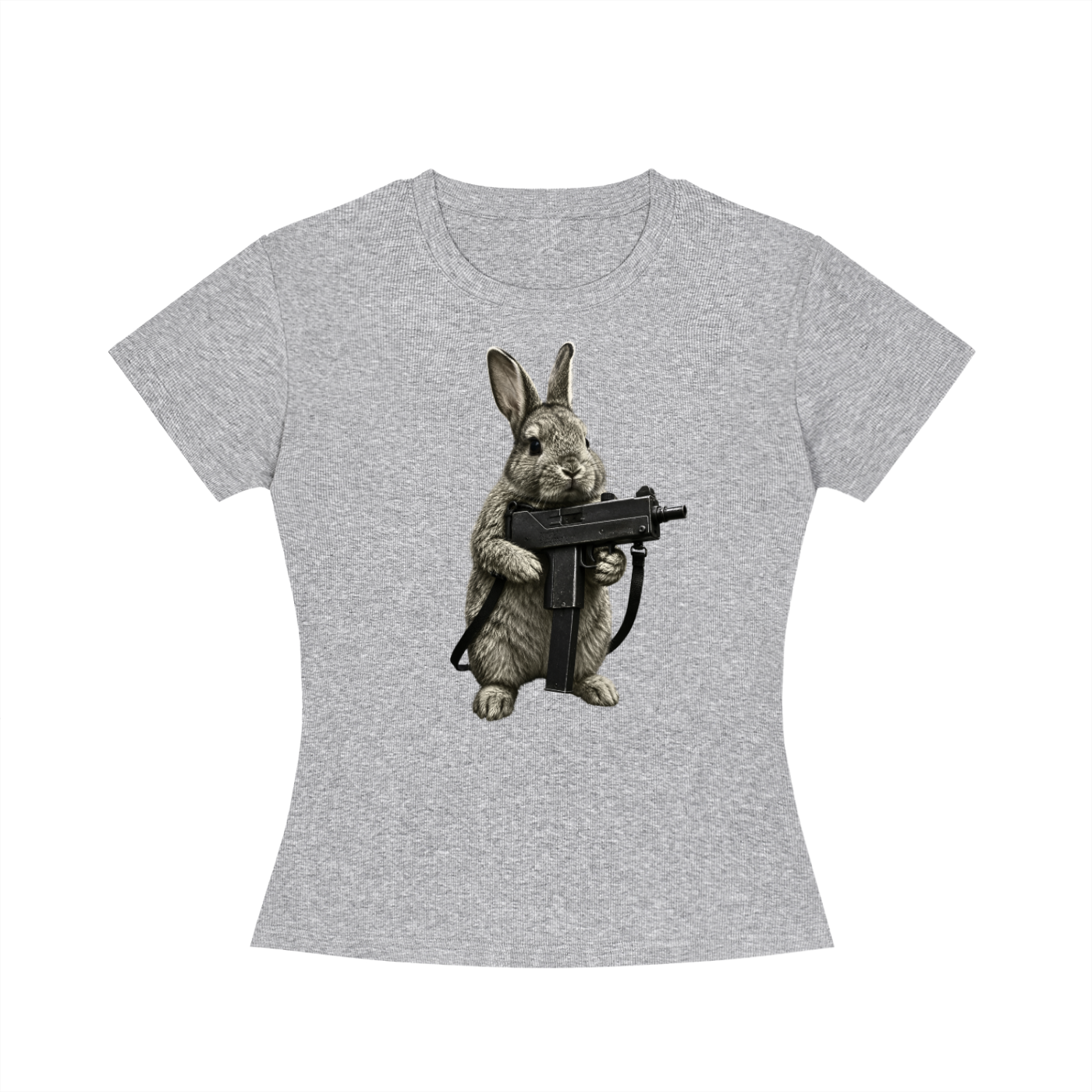 MACRABBIT Women's Slim Fit Crewneck T-Shirt