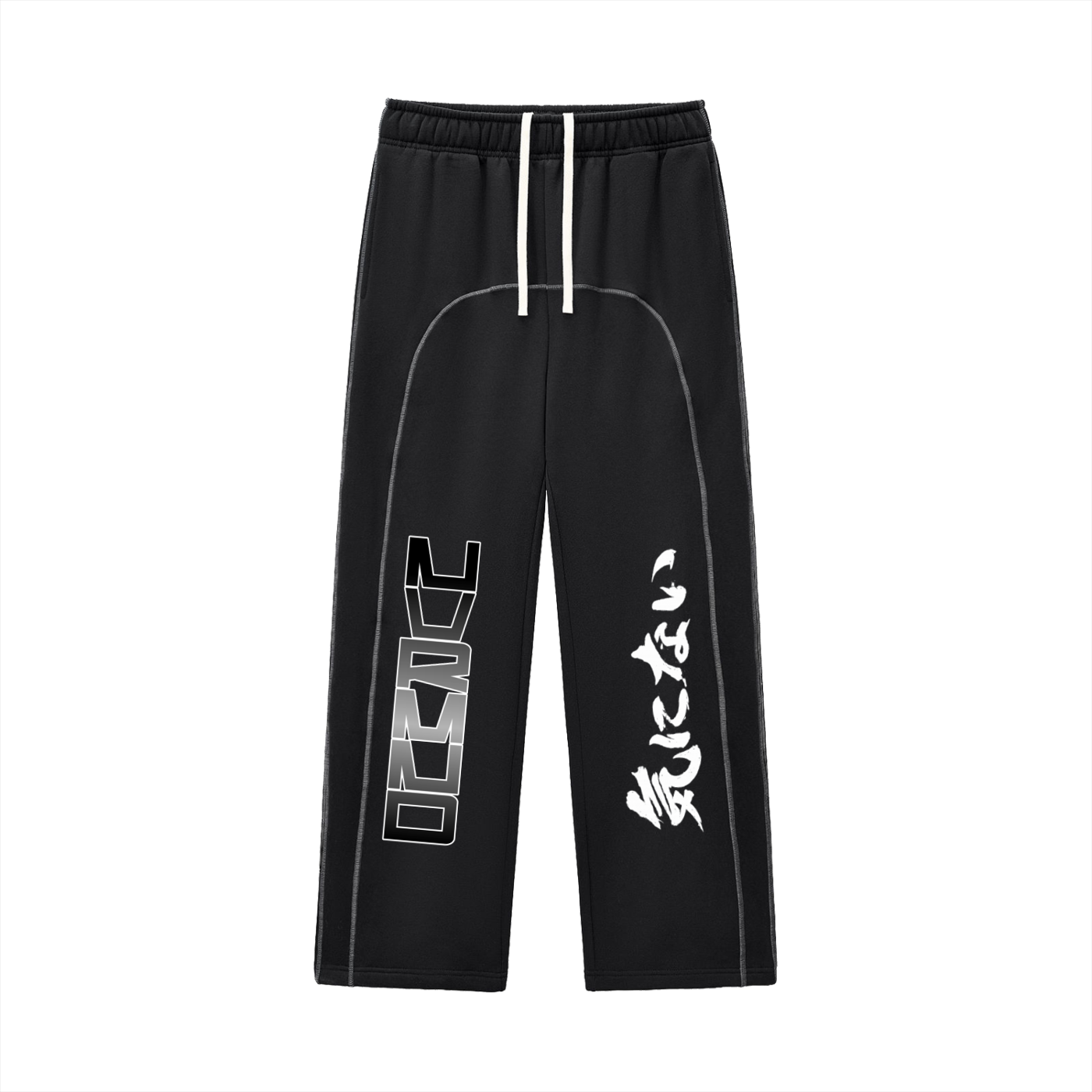 NVRMND Contrast-Stitched Fleece Sweatpants