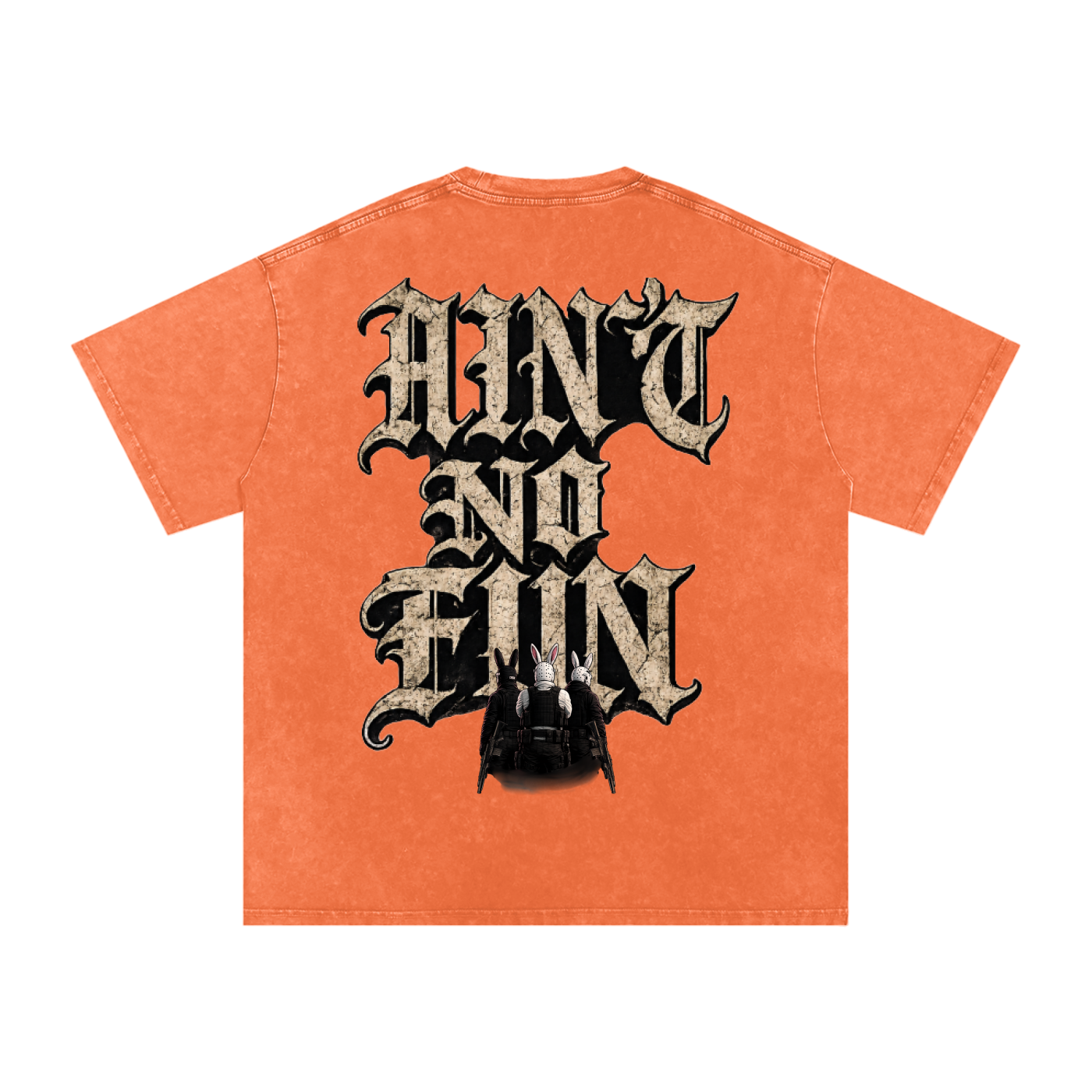 HEAT OPT 2 Snow Washed Oversized Cotton T-Shirt