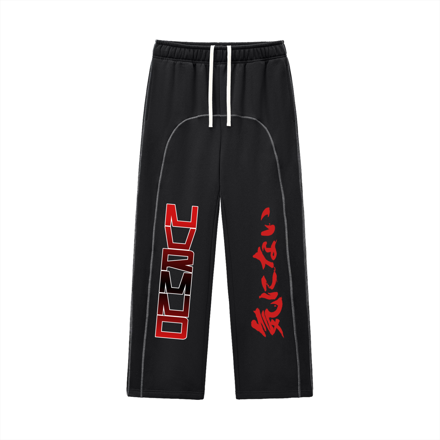NVRMND Contrast-Stitched Fleece Sweatpants