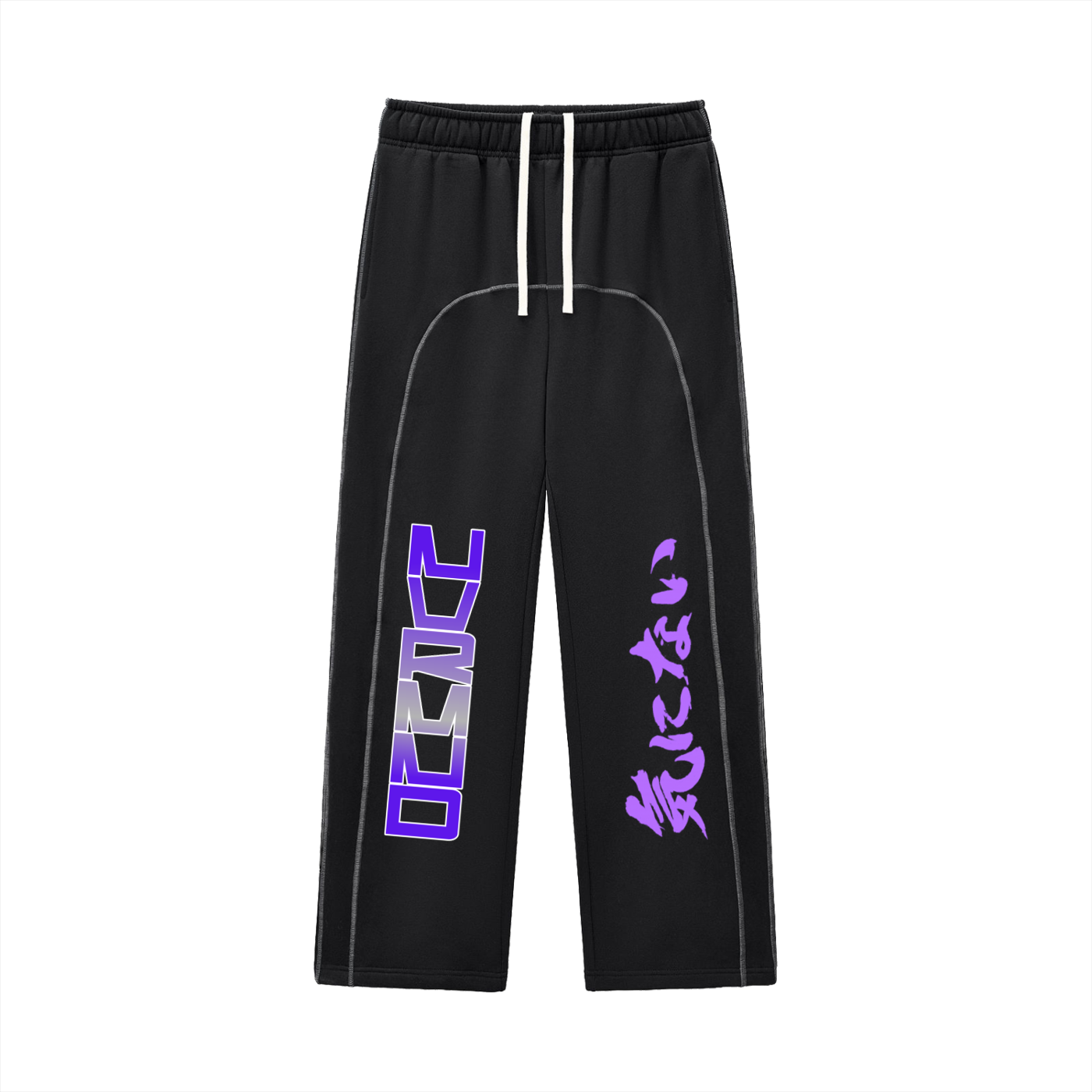 NVRMND Contrast-Stitched Fleece Sweatpants
