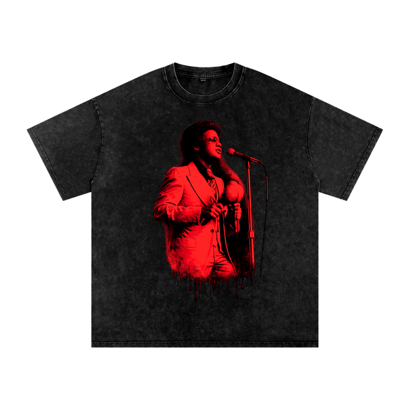 EL CANTANTÉ (*TRUE TO SIZE*) Snow Washed  Cotton T-Shirt