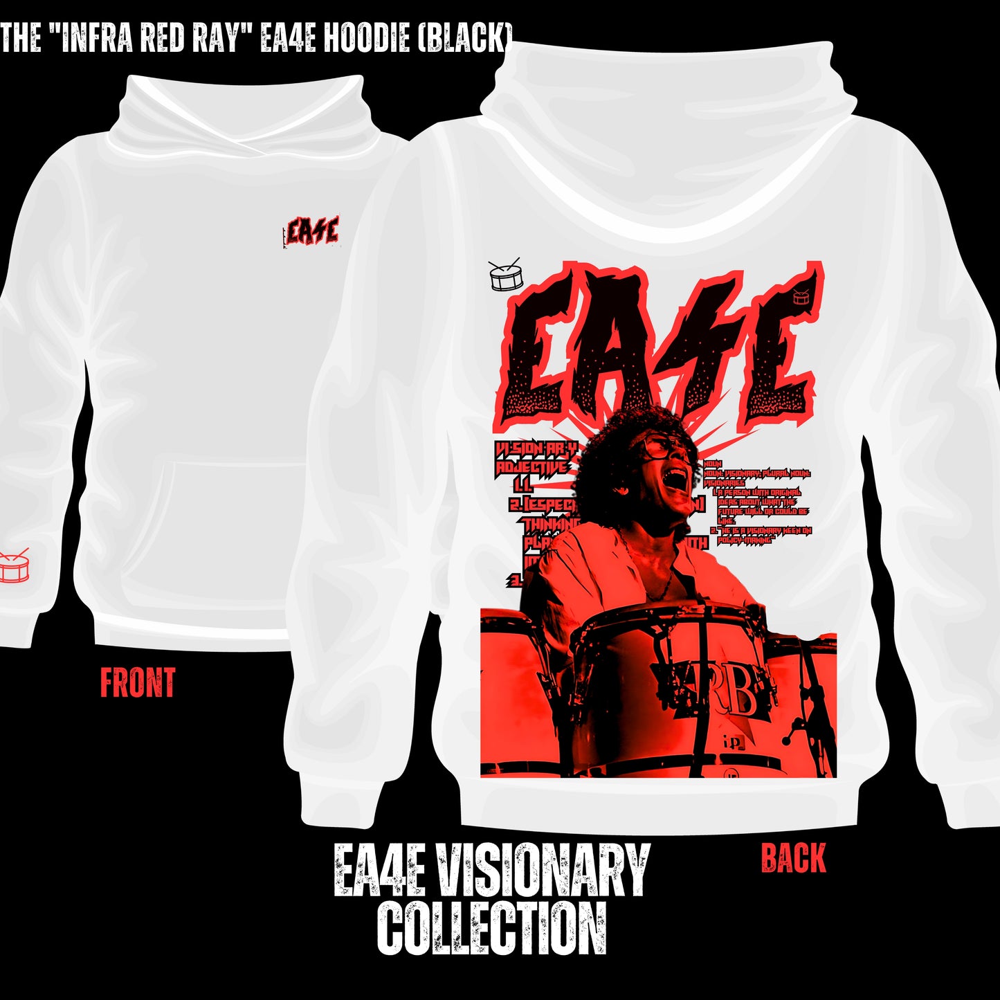 The Infra Red Ray EA4A Hoodie