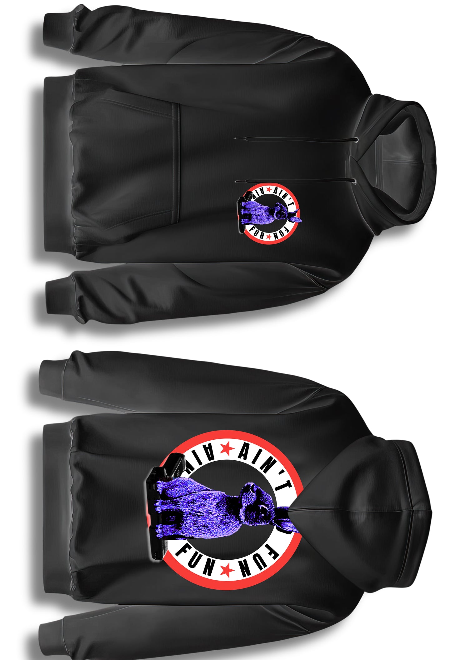 Rabbit Stamp Logo  Hoodies