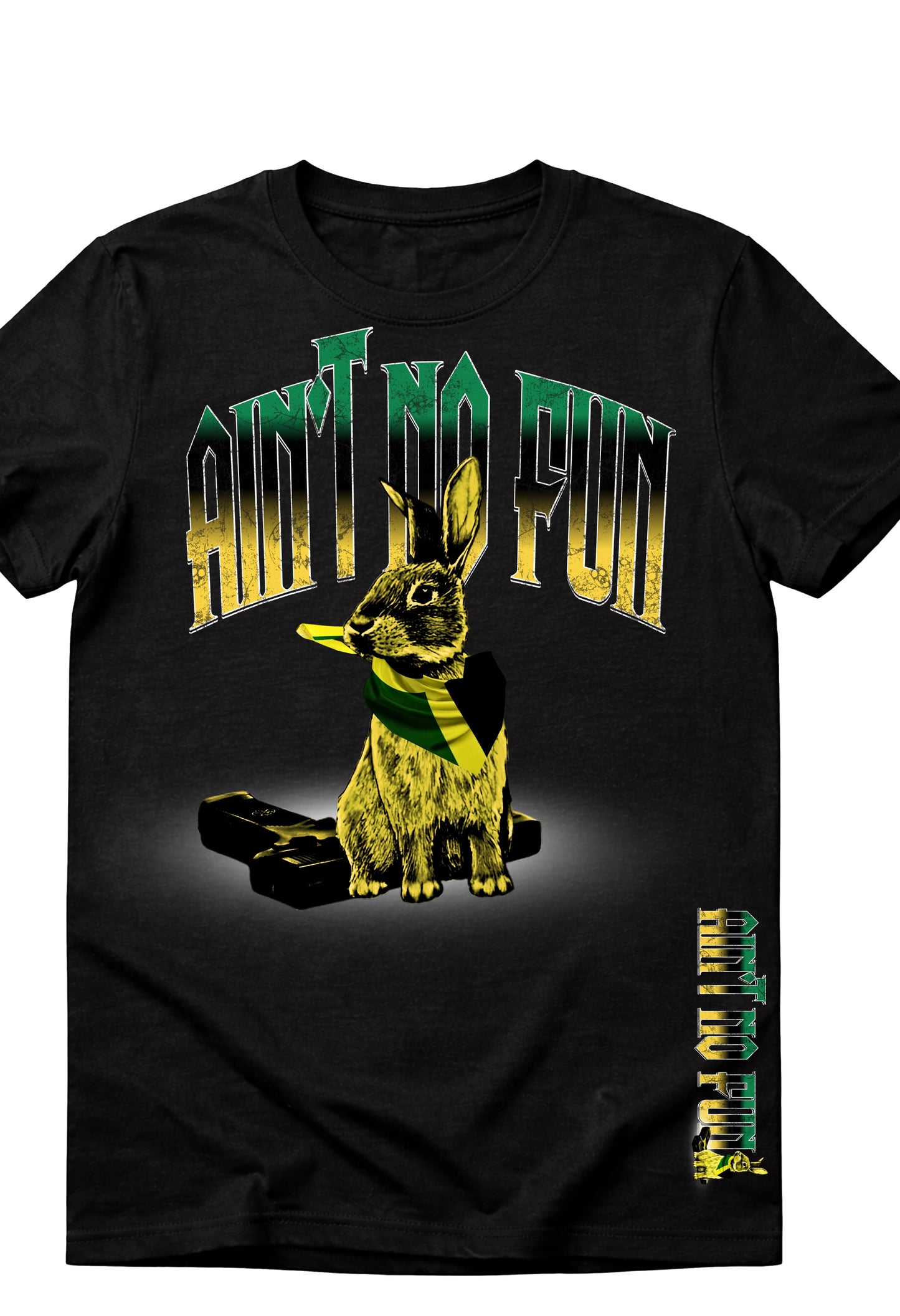 New AIN'T NO FUN WHEN THE RABBIT GOT THE GUN TEES
